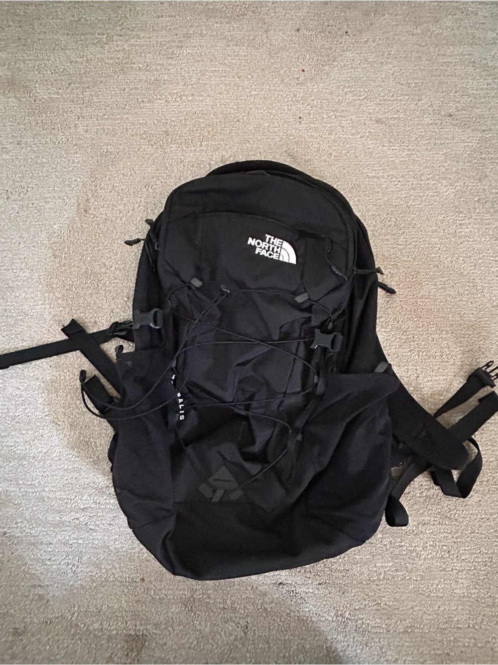 The North Face Black Daypack with Front Bungee - Picture 2 of 5